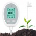 Landrip Soil Moisture Meter Record Saving，5-in-1 Soil Meter for Temperature, Soil PH, Moisture, Nutr,Sunlight for Care Flower Potted Plants Garden Farm Lawn